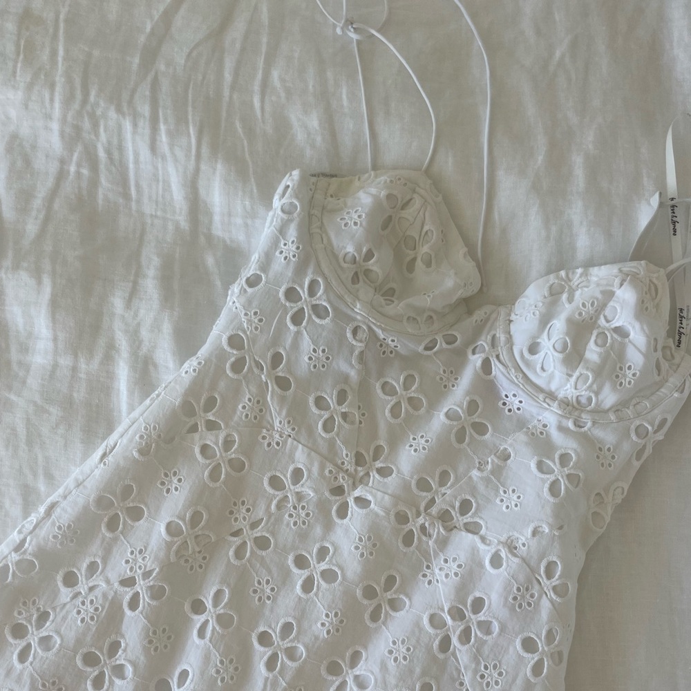 For Love & Lemons white flower dress